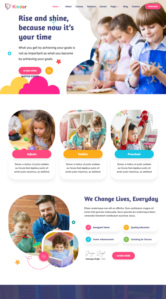 Kids Academy Website